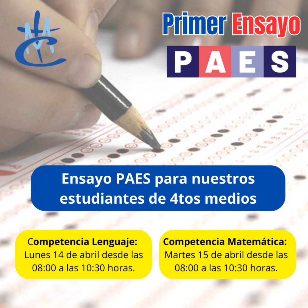 “Primer Ensayo PAES”