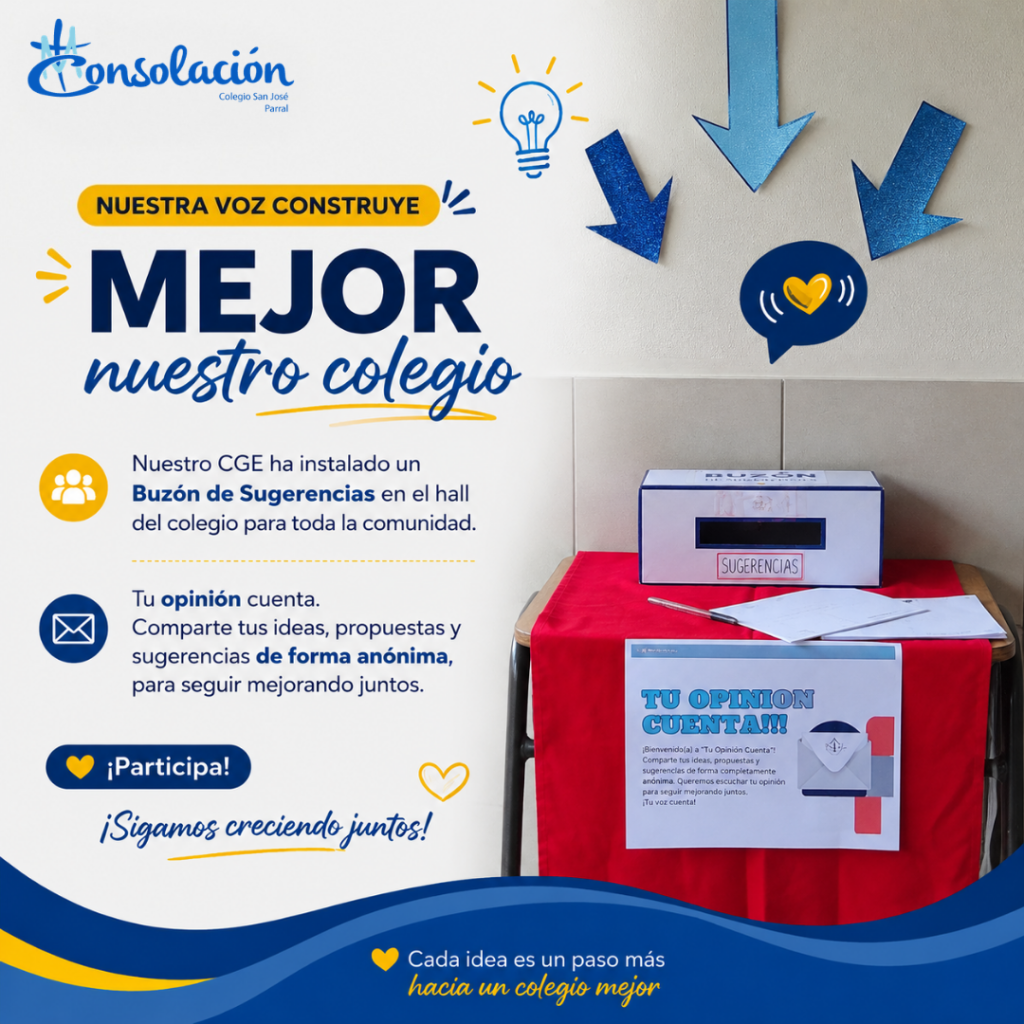 ¡Tu voz también construye nuestro Colegio!